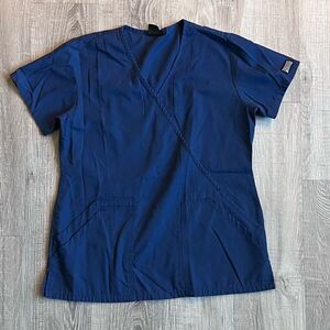 CHEROKEE faux wrap scrub top